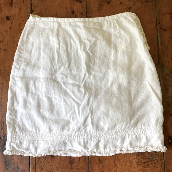 GAP Factory Dresses & Skirts - Gap 100% White Cotton Skirt Sz:12